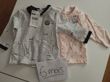 Lot de deux polos fille neufs