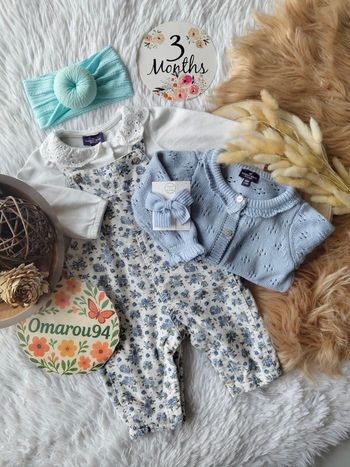 Ensemble sergent major fille 3 mois 🎀