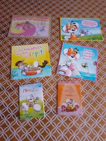 Lot de 6 cartes Diddl
