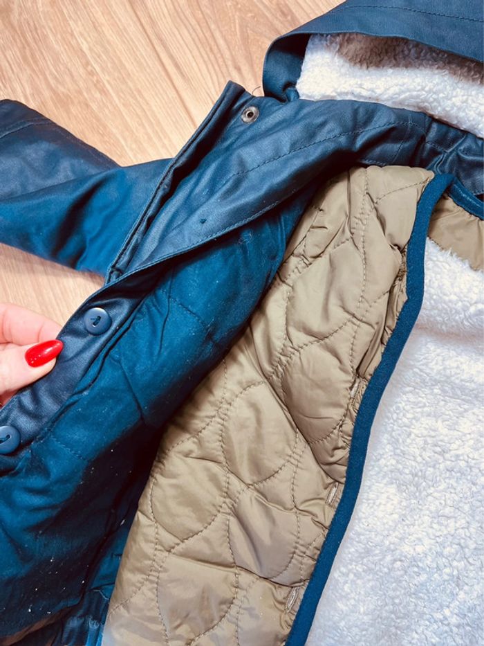 Taille 2 ans manteau 2 en 1 garçon DPAM bleu marine 💙 - photo numéro 4