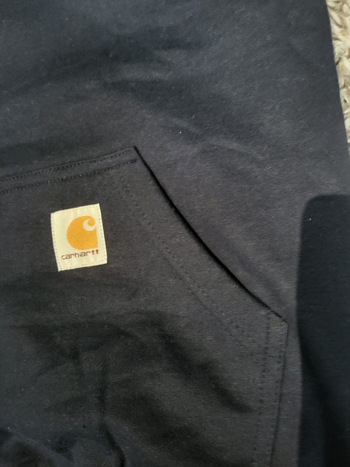 🔥 Sweat à Capuche Carhartt Rework – Bleu Marine – Taille S – NEUF 🔥 - photo numéro 4