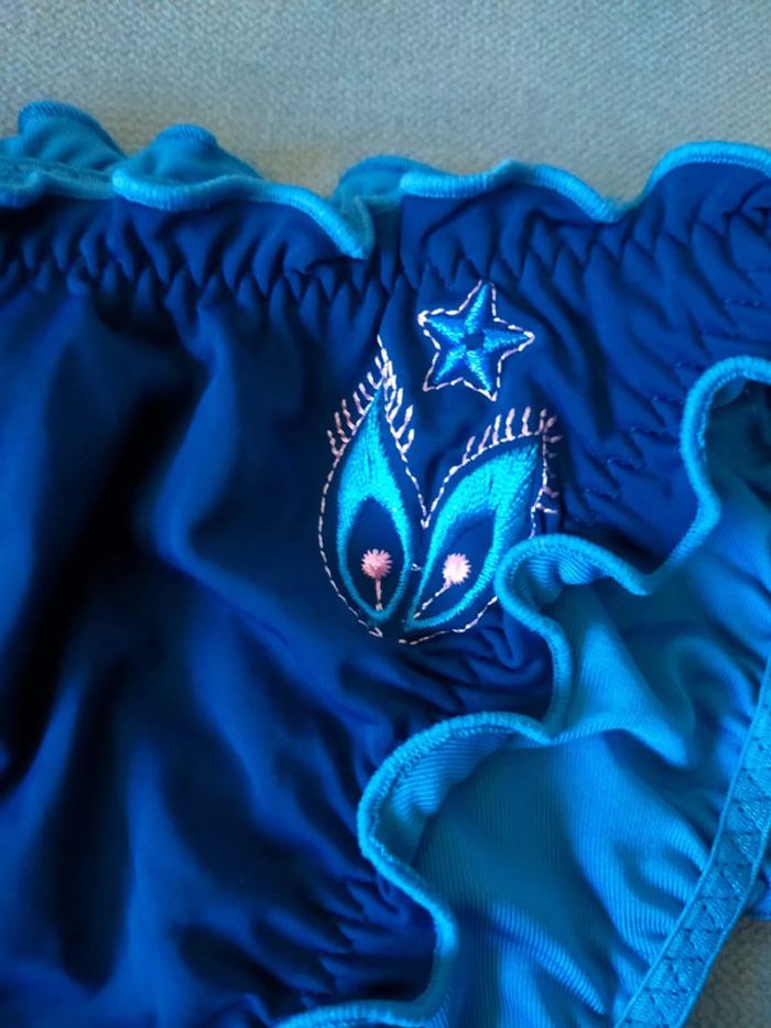 Bas de maillot à volants et broderie – Goldenpoint – Taille 38 - photo numéro 2