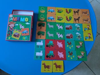 Jeu mémory  sur le thème de la ferme