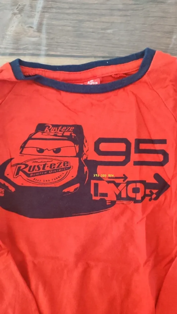 Tee shirt manches longues cars - photo numéro 2