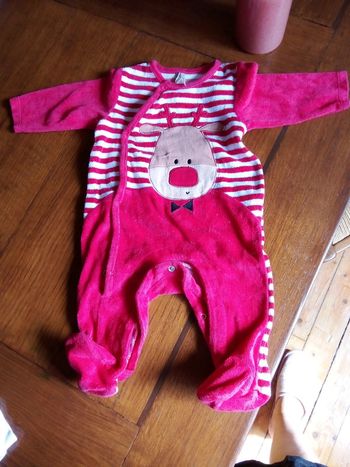 Pyjama velours de Noël 3mois