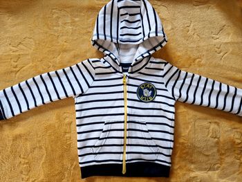 Gilet zippé a capuche bébé 9 12 mois