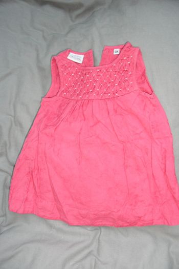 Robe rose été Index, taille 6 mois