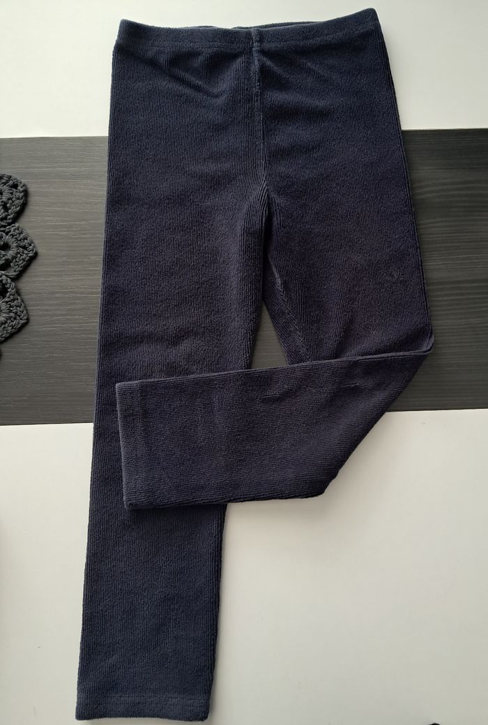 Pantalon cotelé + legging rose à donner - photo numéro 2