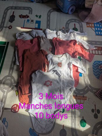 10 bodys manches longues
