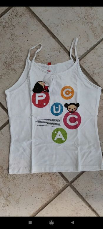 Haut fine bretelle fille puca 14 ans