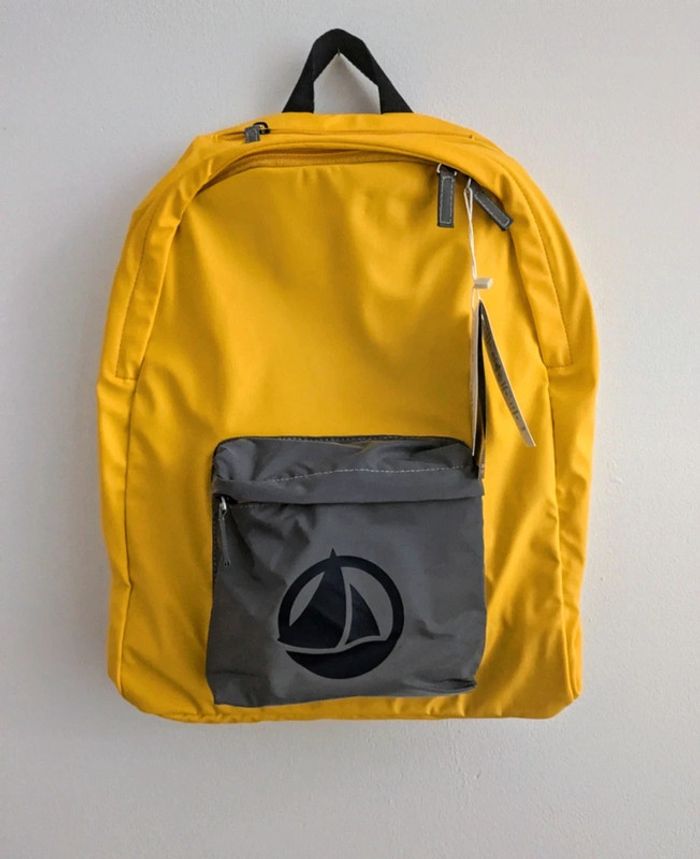 Sac à dos jaune d'école petit bateau - photo numéro 3