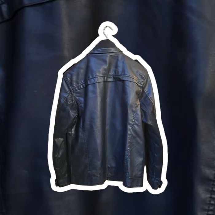 Blouson simili cuir noir - photo numéro 2
