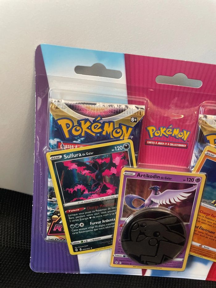 Duo-pack 2 boosters Pokémon Épée et Bouclier Astres Radieux EB10 3 cartes promo FR scellé - photo numéro 2