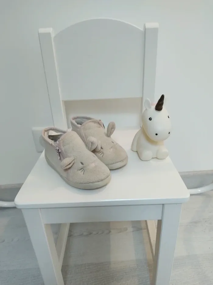 Chaussons chaud fille T 24 kiabi