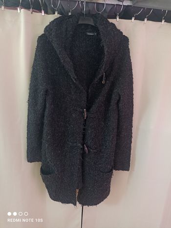 Gilet long à capuche manteau femme taille S/36 In Extenso