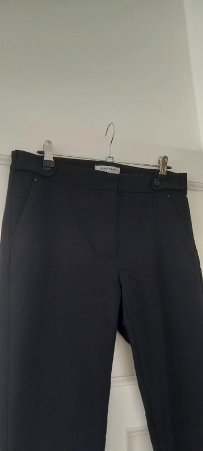 Pantalon droit ajusté Naf Naf noir 38 - photo numéro 3