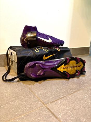 Chaussures foot Nike MBappé Taille 43 Mercurial Superfly 10 Elite FG personal edition - violet neuves