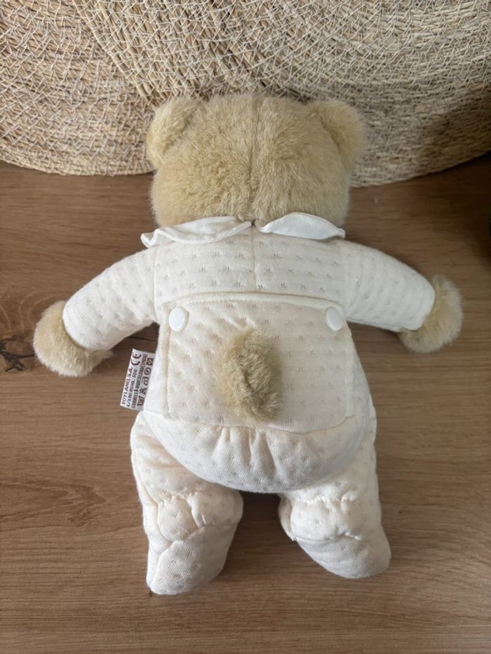 Neuf doudou ours beige combinaison écru pasito a pasito - photo numéro 3