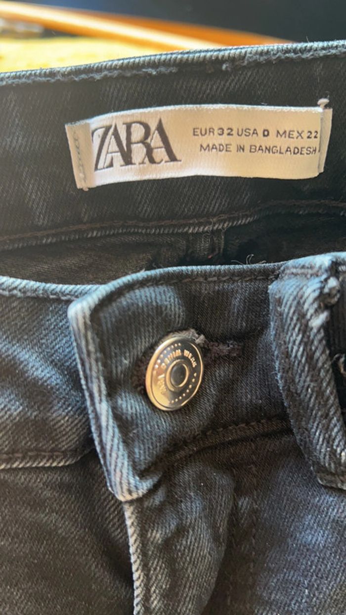 Zara jean taille 32 gris anthracite - photo numéro 8