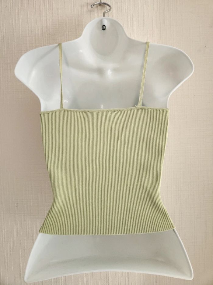 Débardeur court vert clair Zara S - photo numéro 6
