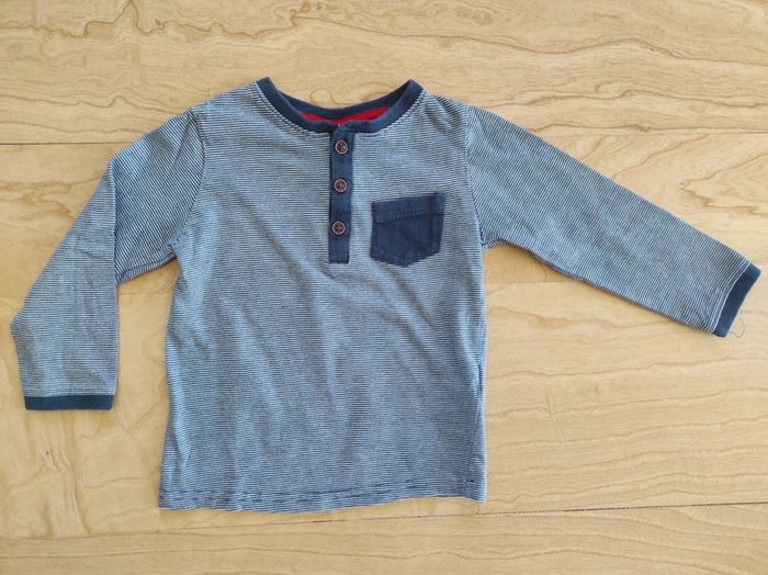 Tee shirt manches longues marine