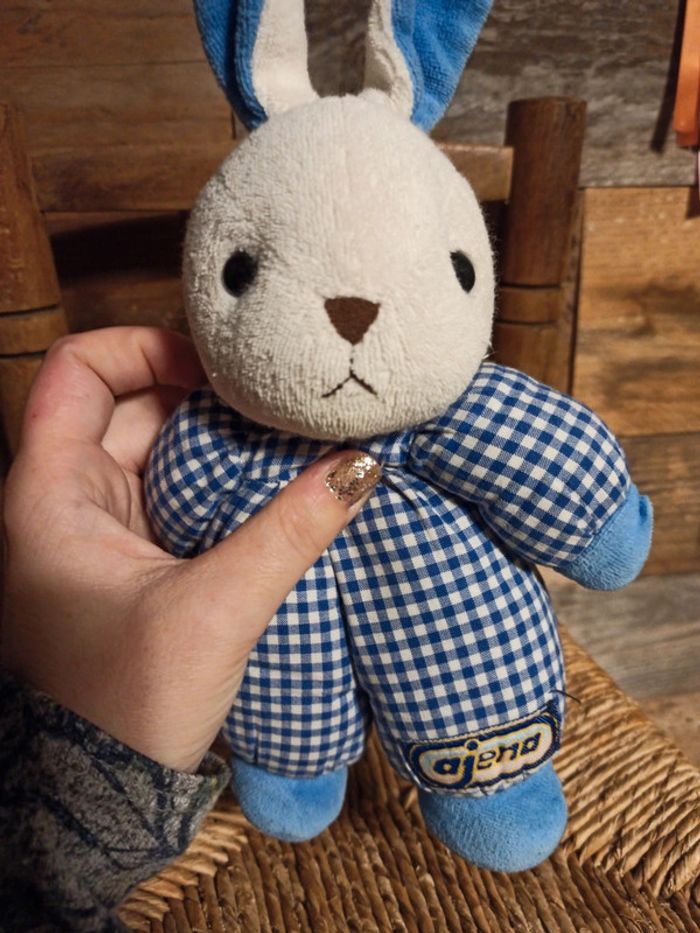 Doudou hochet lapin ajena vintage - photo numéro 5