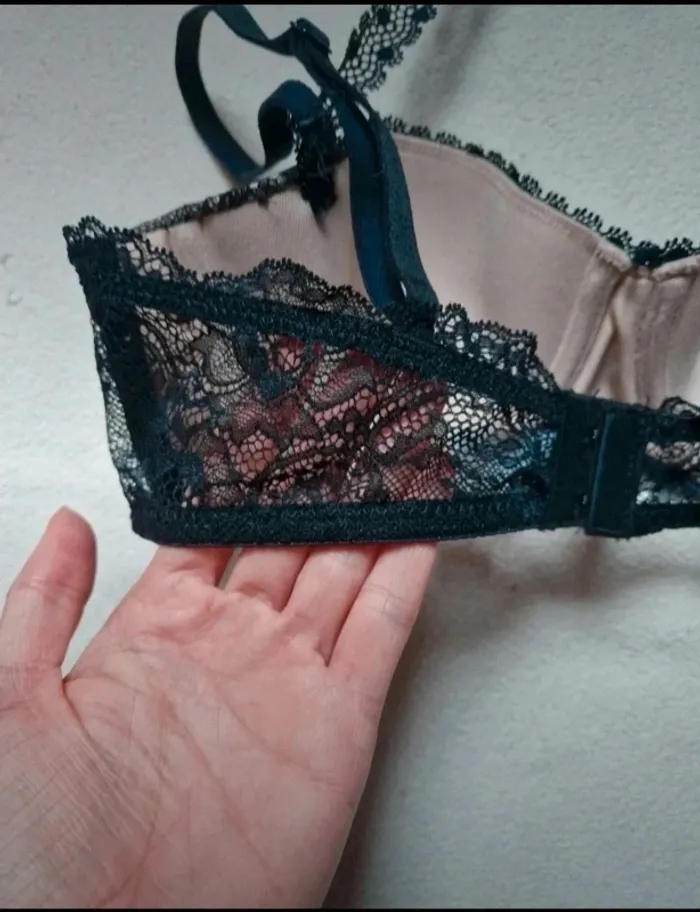 Jolie soutien-gorge beige en dentelle etam 90b - photo numéro 6