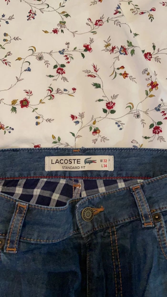 Pantalon jeans Lacoste - photo numéro 2