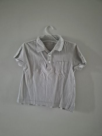 Polo coton gris clair 3 ans manches courtes monoprix