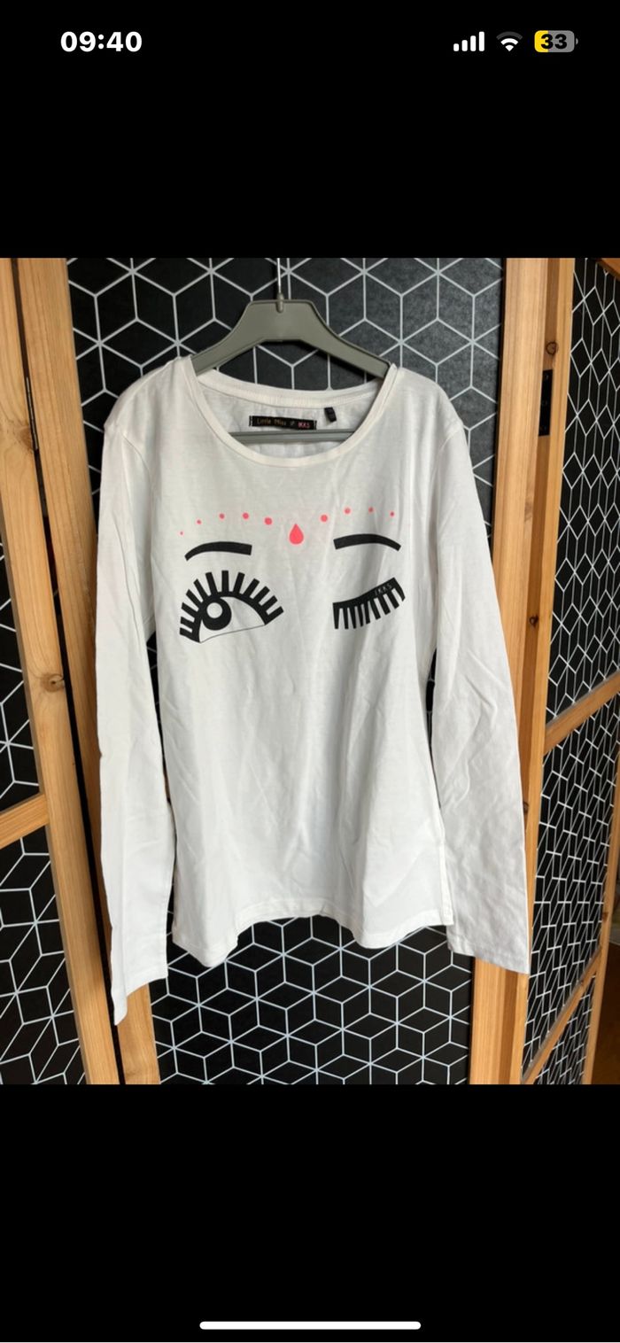 TEE shirt blanc IKKS - photo numéro 3