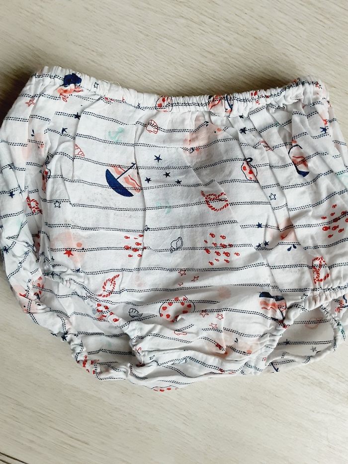 Vêtement bébé fille short culotte marins Sergent Major 12 mois 1 an - photo numéro 2