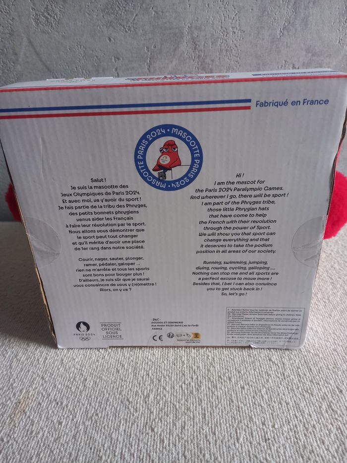 Peluche Mascotte JO2024 23cm Articulée - photo numéro 4
