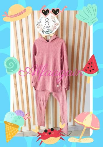 Ensemble confort rose 8ans