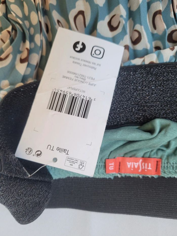 NEUF - Jupe longue taille Unique bleu Leo - photo numéro 2