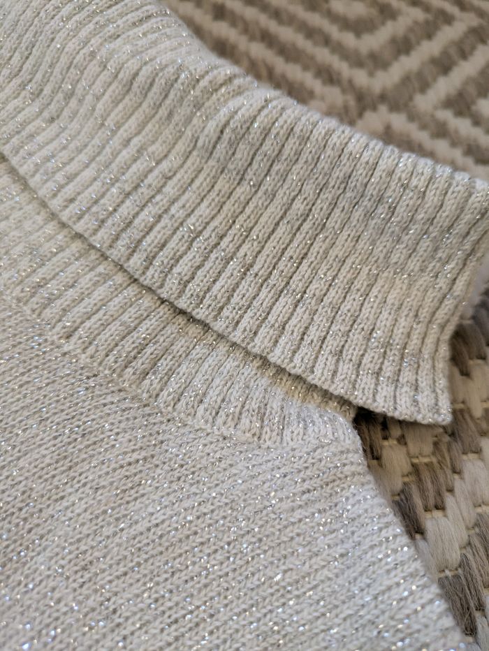 Pull col roulé argenté Gérard Darel - photo numéro 4