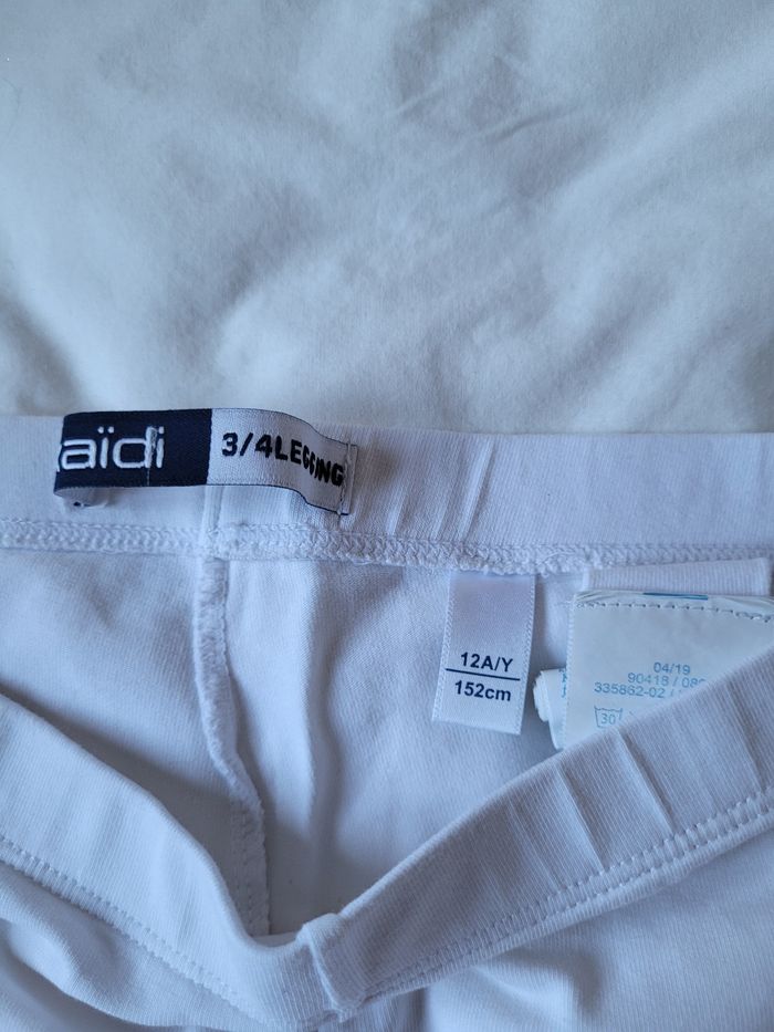 Legging blanc 3/4 Okaïdi - photo numéro 2