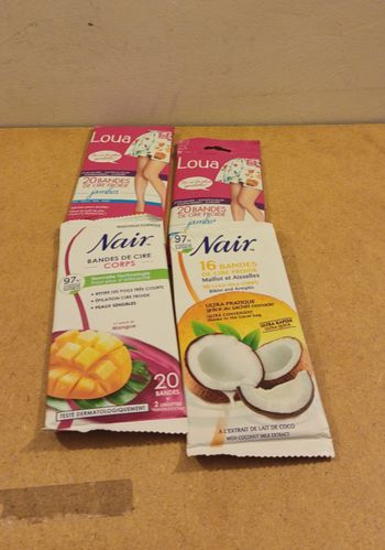 Bandes de cire épilatoire neuves