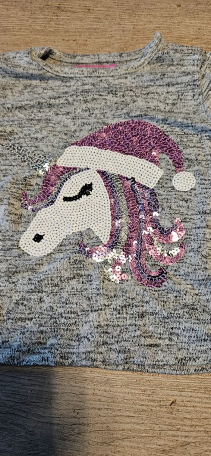 Pull léger à manches longues gris chiné, Primark, 18/24 mois, nickel - photo numéro 3