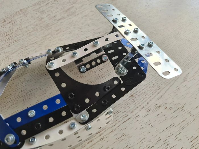 Meccano Supercar 25-en-1 6044495 bleu pièces carrosserie voiture du kit coffret 25 modèles motorisé - photo numéro 5