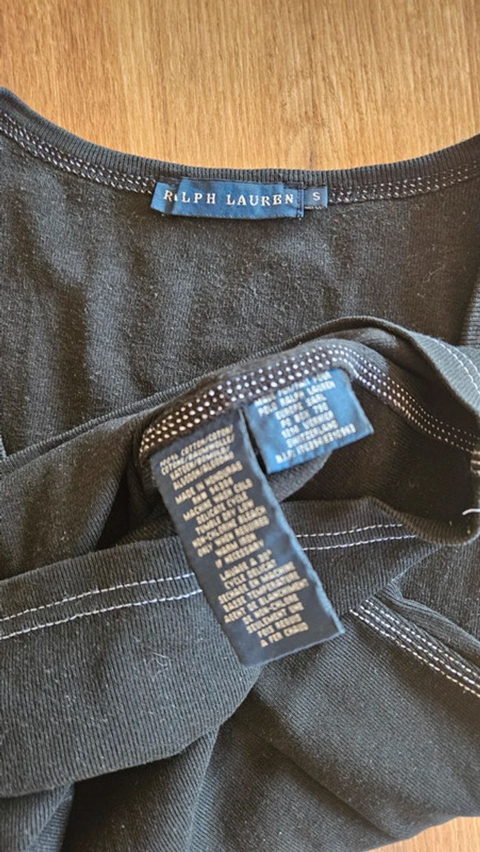 Débardeur noir surpiqures blanches, Polo Ralph Lauren - photo numéro 4