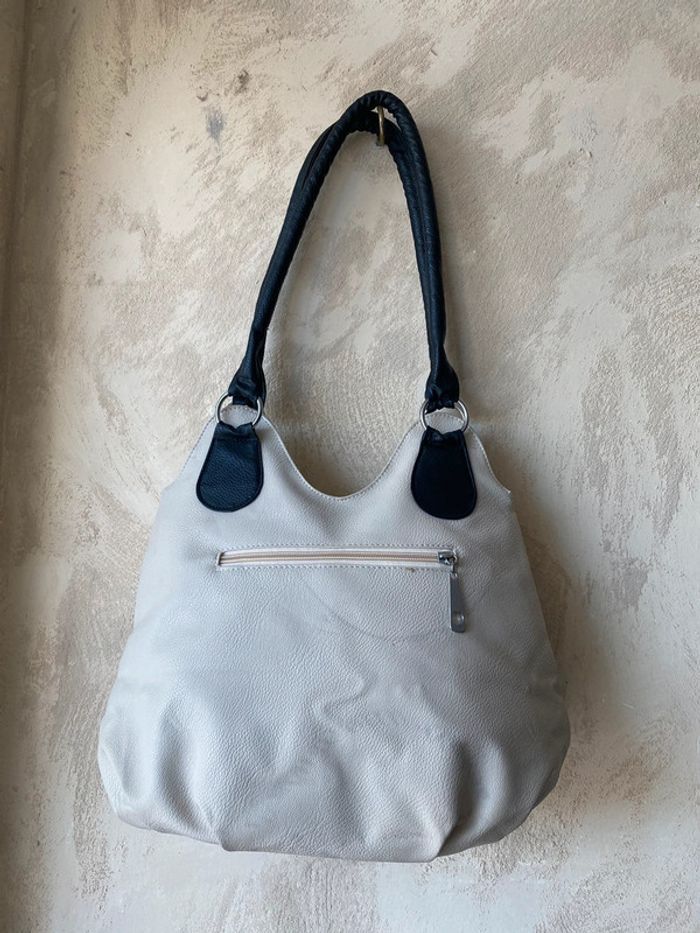 Sac bicolore similicuir - photo numéro 3