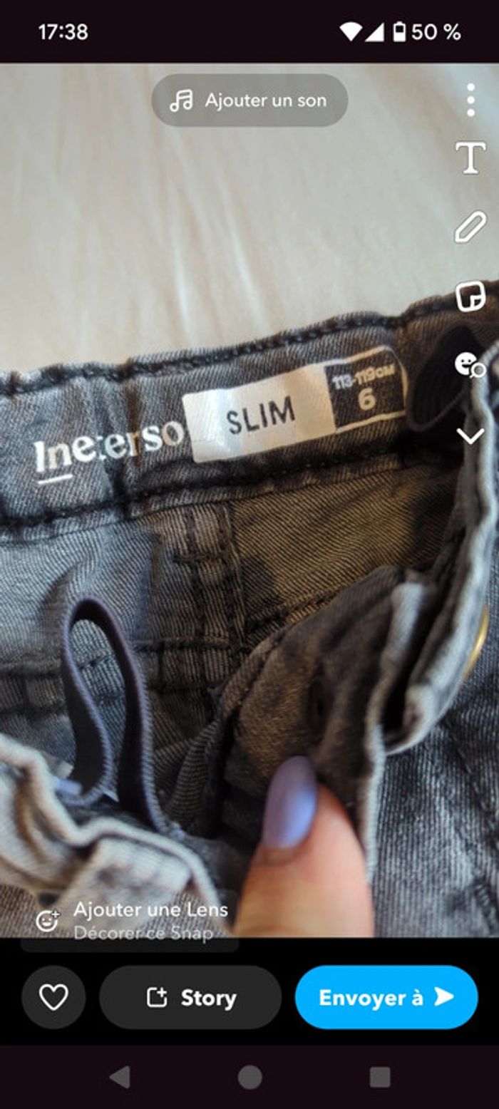 Djean slim gris - photo numéro 2