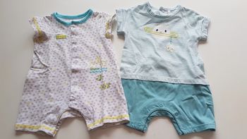 Lot de 2 combishorts Orchestra 1 mois