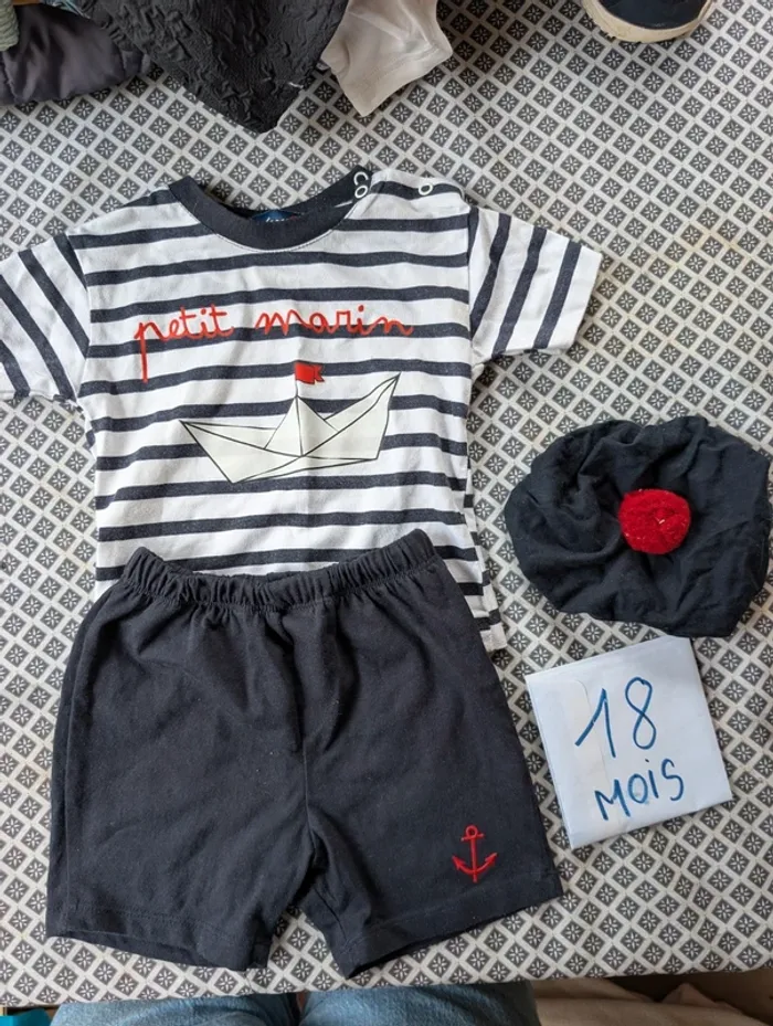 Tenue marin bébé garçon 18 mois