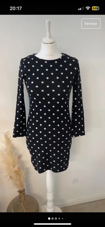Robe noire à pois andotherstories XS