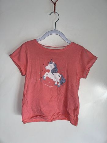 T-shirt à manches courtes rose licorne - 8 ans - Basic FCP