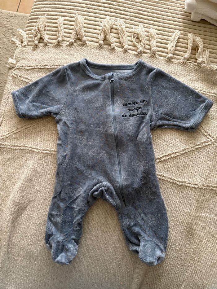 Pyjama à zip velours