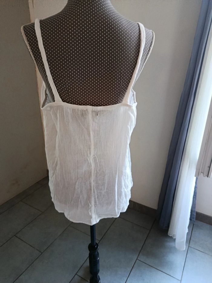 Débardeur blanc Agathe Taille 38 - photo numéro 2