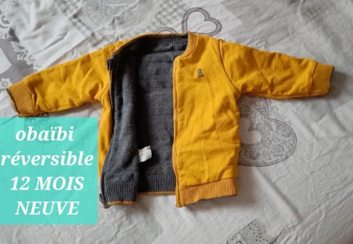 Veste réversible neuve obaibi