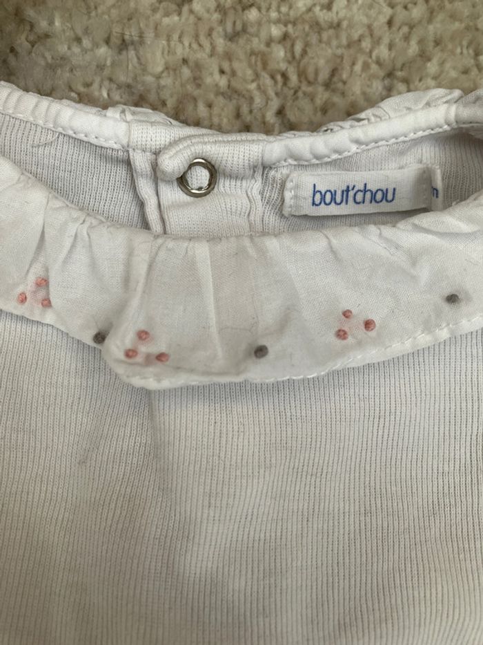 Body chic manches longues avec col Claudine  fille - 9 mois - boutchou - photo numéro 2